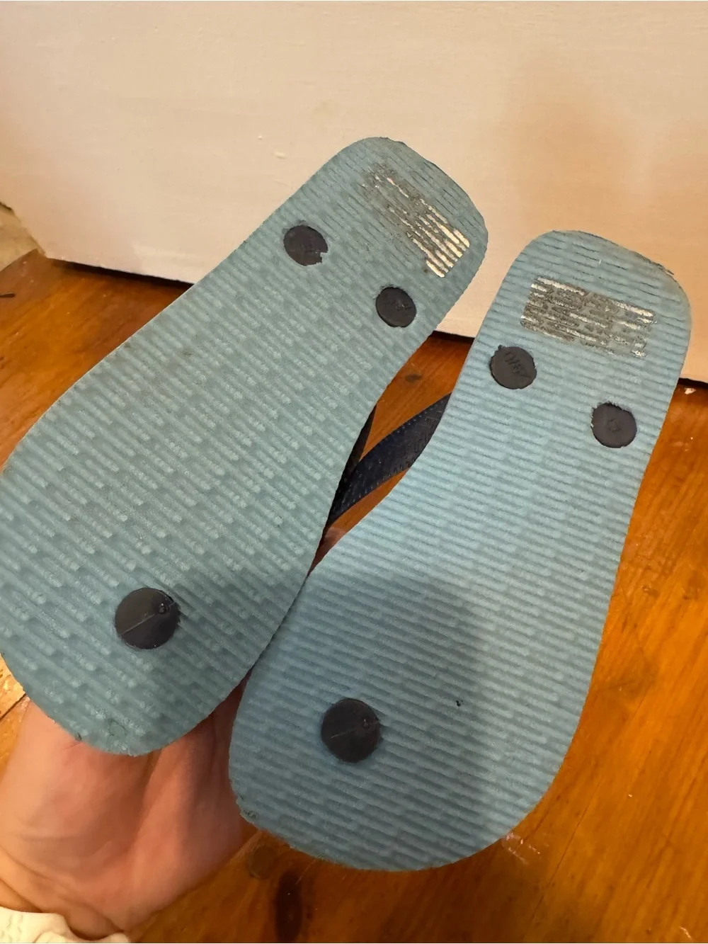 Havaianas Kids Light Blue and Navy Mickey Mouse Flip Flops